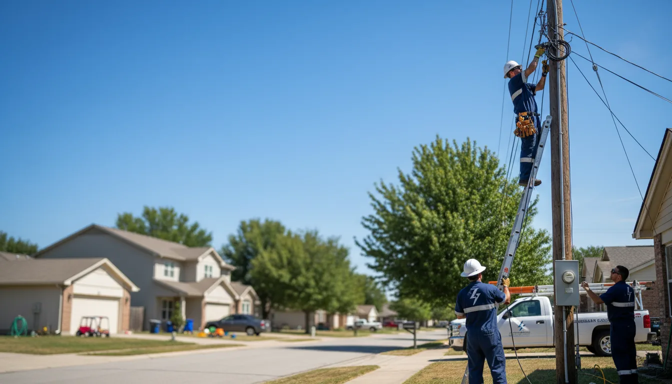 Residential electrician providing installation services in Temperance, MI